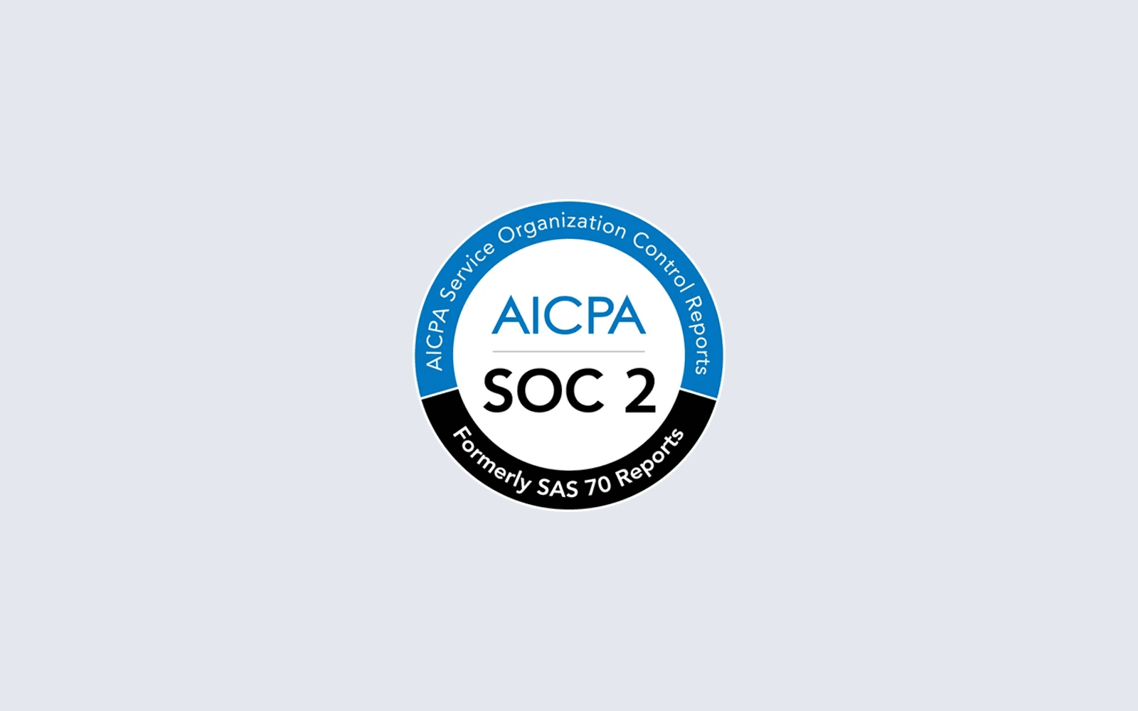 The AICPA SOC 2 badge.