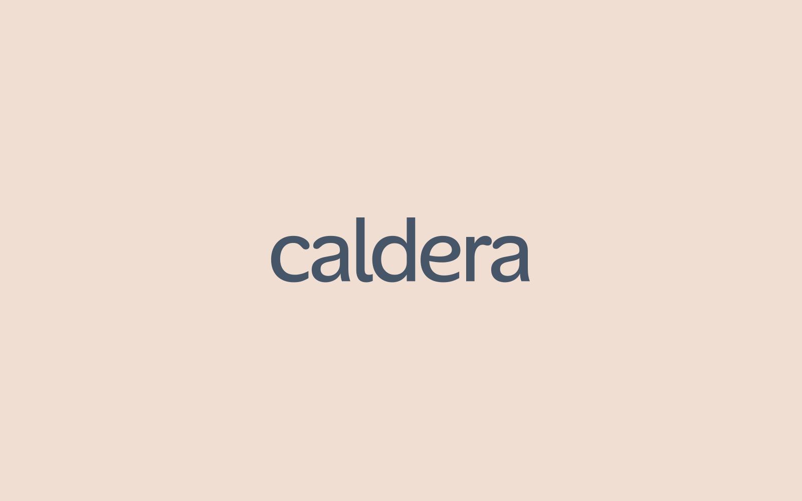 The Caldera wordmark.