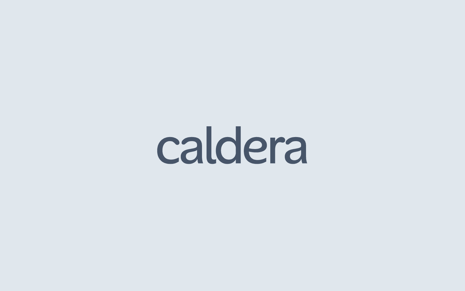 The Caldera wordmark.