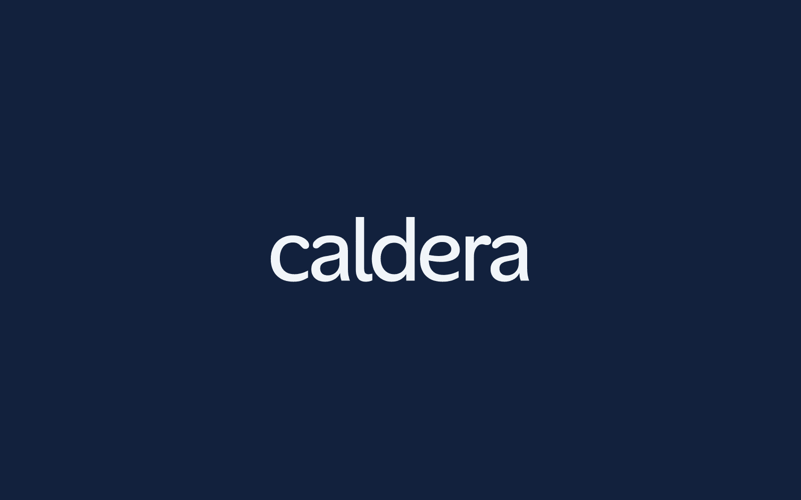 The Caldera wordmark.